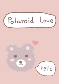 polaroid love bear