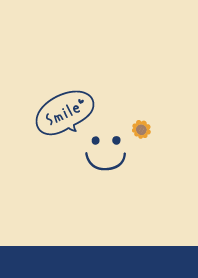 Sunflower Smile .Navy