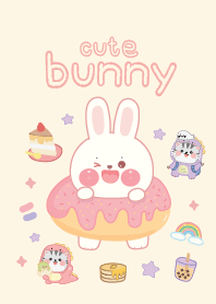 บันนี่ต่ายน้อย & แมวน้อยน่ารัก มินิมอล