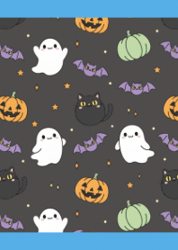 Cute Halloween Blue theme
