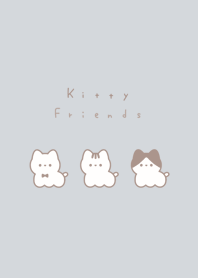 Kitty Friends /blue gray LB
