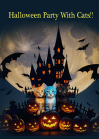 Halloween party with cats!!2