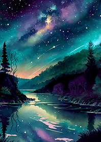 Beautiful starry night view#1637