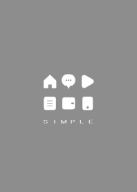 SIMPLE(white gray)V.1597b