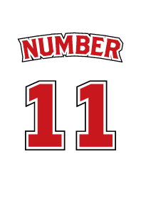 Number 11 White x Red version