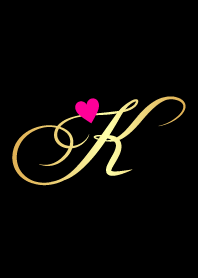 Gold initial - K -