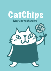 CatChips dusty green