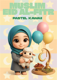Muslim Eid al-Fitr Pastel Kawaii V.2