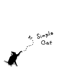 Simple Cat - Black and White