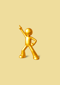 Wealth Up | Gold Man Beige#2