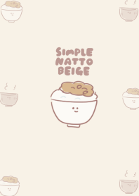 simple natto rice beige.
