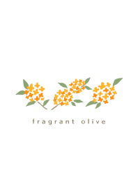 Simple flower/fragrant olive(white)