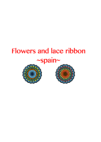 Flowers and lace ribbon-spain-