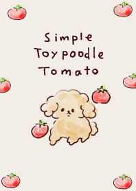 シンプル トイプードル トマト
