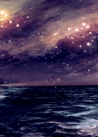 月の夜 夜の海 #4_10。