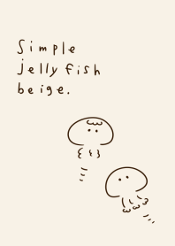 簡單的米色水母