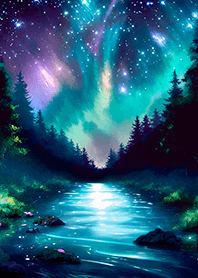 Beautiful starry night view#1716