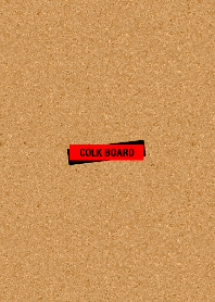 Cork board BLACK & RED Tab