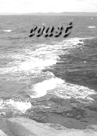 A monochrome coastal seascape !