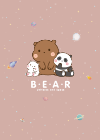 หมีสามตัว ยูนิเวิร์ส สีน้ำตาลอ่อน