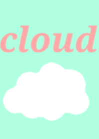 cute cloud-green