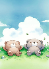 Cute Bear and Beautiful Nature V.2