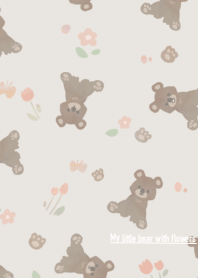 #My little bear with flowers