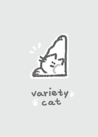 Variety cat: simple white