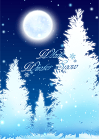White winter snow