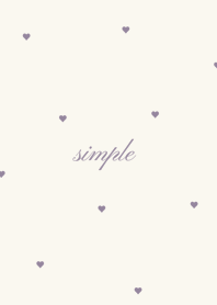 Minimal Heart Pattern | yellow purple.