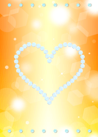 Yellow heart of the good luck from JAPAN