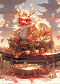 天界神獸【喜氣紅龍】錢財滾滾來❤2