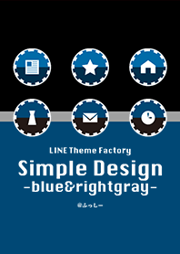 simple design -blue&right gray-