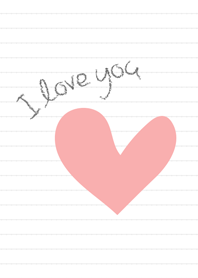 大学ノートに書いてみた ～I love you～