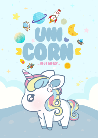 Baby Unicorn Galaxy Blue