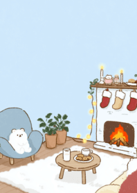 Christmas Warm cat cute m110