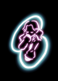 Korean style illust neon light Ver.