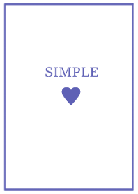SIMPLE HEART -blue-*