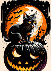 halloween cat B4Ff13