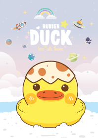 เป็ดยาง ริมทะเล สีพาสเทล