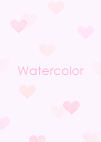 Watercolor Pink Heart for Adults.
