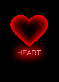 Red Heart in Black