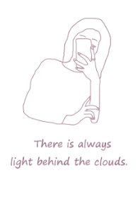 selfie girl /dusty purple