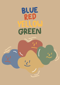 BLUE RED YELLOW GREEN