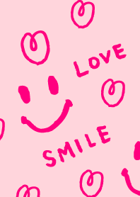 Smile Love Heart-Pink2-
