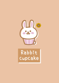 Rabbit cupcake <Sunflower> orange