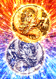 Dragon silver and gold coins