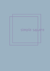 simple square =blue beige=*