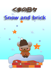 Bear daily<Snow and brick>