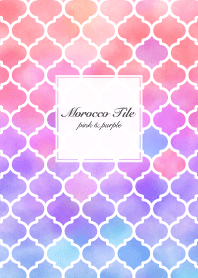 moroccan tiles Pink&Purple